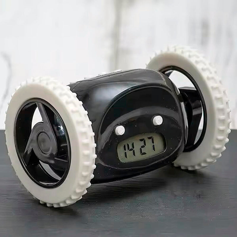 Despertador com Rodas e Alarme Forte – Levanta-te Já!