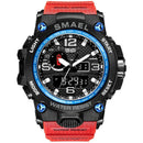 Relógio Smael Shock - Militar Watch relógio 032 AmploTech Azul e Vermelho 